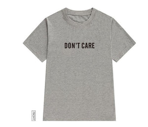 don't care Women tshirt Cotton Casual Funny t shirt Gift For Lady Yong Girl Top Tee Drop Ship S-722