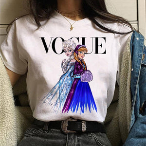 vogue princess t shirt aesthetic women fashion girls 90s tshirt harajuku ulzzang print Graphic summer t-shirt top tee female