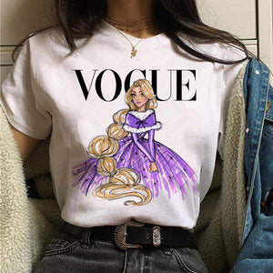 vogue princess t shirt aesthetic women fashion girls 90s tshirt harajuku ulzzang print Graphic summer t-shirt top tee female