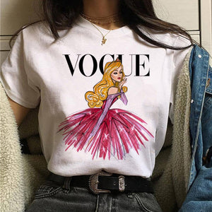 vogue princess t shirt aesthetic women fashion girls 90s tshirt harajuku ulzzang print Graphic summer t-shirt top tee female