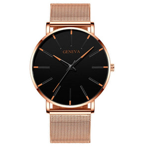 Men Watch Fashion Luxury Quartz Wristwatch Mens Business Mesh Belt Watches Men Classic Simple Male Clock Man Watch Wrist Relogio