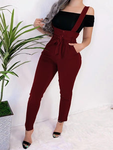 Autumn Winter Casual Straps Pencil Pants Fashion Women Solid Color Button belt Black trousers Lady Khaki gray green Office Pants