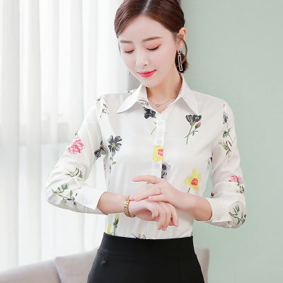 Oversized long sleeve chiffon blouse Women's office shirt casual tops pink blusas mujer de moda 2019 White blouses 5XL