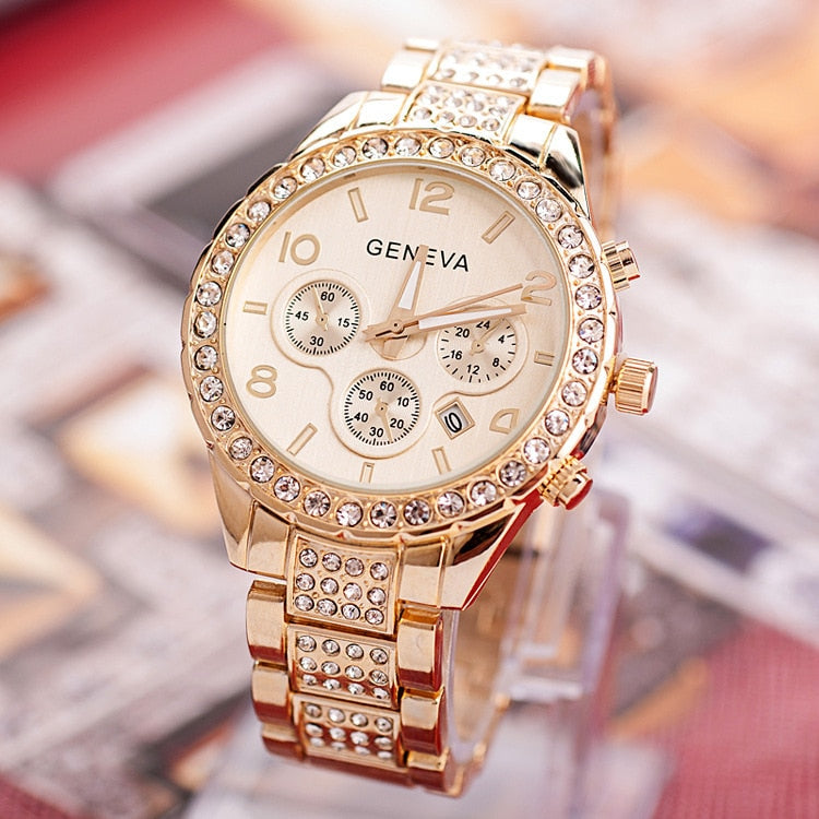 Women  Watches Stainless Steel Exquisite Watch Women Rhinestone Luxury Casual Quartz Watch Relojes Mujer 2020 New Arrivals 876