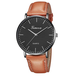 Watch Mens Relogio Montre Homme Simple Watches Men Sport Leather Casual Quartz Wrist Watch Men Watch Male Clock Dropshipping