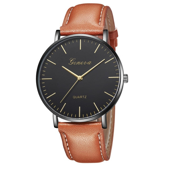 Watch Mens Relogio Montre Homme Simple Watches Men Sport Leather Casual Quartz Wrist Watch Men Watch Male Clock Dropshipping